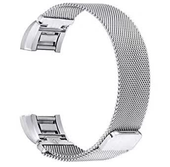 Dây đồng hồ Fitbit Charge 2 (thép không gỉ, mắt lưới thép siêu nhỏ)